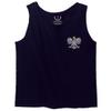 0083. Poland Pride Vintage Style Retro Polish Eagle Flag Polska Soccer Men's Tank Top (Navy Blue, Small) view 2