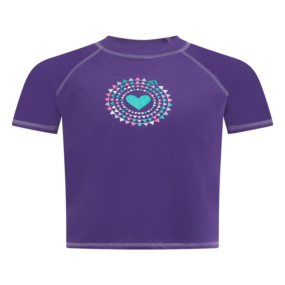 Kanu Surf Big Girls Jade UPF 50+ Sun Protective Rashguard Swim Shirt, Jade Purple, X-Small (6)