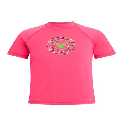 Kanu Surf Big Girls Jade UPF 50+ Sun Protective Rashguard Swim Shirt, Jade Pink, X-Large (14/16)