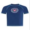 Kanu Surf Big Girls Jade UPF 50+ Sun Protective Rashguard Swim Shirt, Jade Navy, Medium (10) view 1