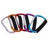 szzijia 5 Pcs D Shape Sponge Aluminum Carabiner Clip Snap Hook for Toys Stationery Handbags Jewelry Crafts Electronic Clothing view 3