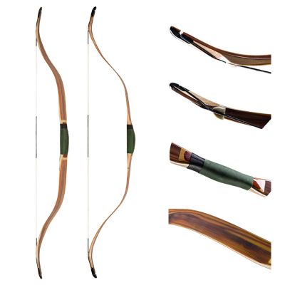 AF Archery Turkish Recurve Bow, 50" High-Performance Traditional Laminated Hunting Horse Bow for Adults Youth Beginners Enthusiasts and Hunting (Wood Turkish, 35LBS)