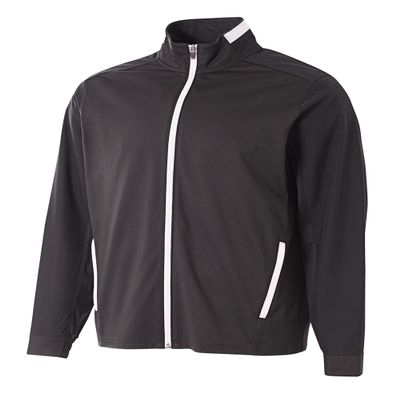A4 Mens League Full Zip Jacket, 3XL, Black/White