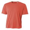 A4 Men's Cooling Performance Crew Short Sleeve T-Shirt, Coral, 4X-Large view 1