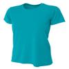 A4 Womens Cooling Performance Crew, XL, Teal view 1
