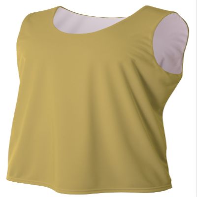 A4 Mens Reversible Jump Jersey, Large, Vegas Gold/White
