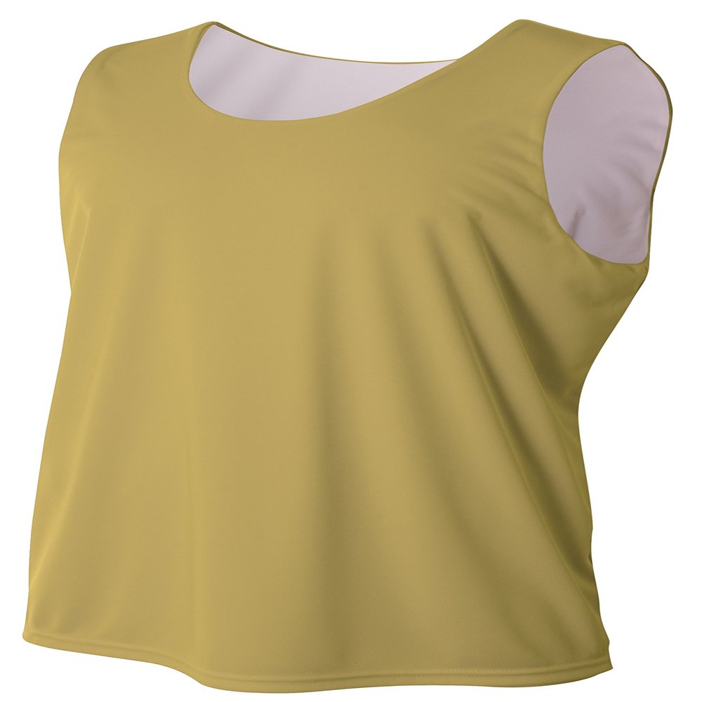 A4 Mens Reversible Jump Jersey, Large, Vegas Gold/White