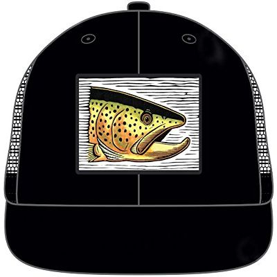 Brown Trout Patch Hat Black (Black)