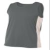 A4 Mens Pacer Singlet, 2XL, Graphite/White view 1