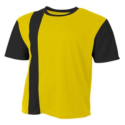 A4 Mens Legend Soccer Jersey, Large, Gold Black