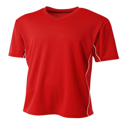 A4 Mens Liga Soccer Jersey, 2XL, Scarlet
