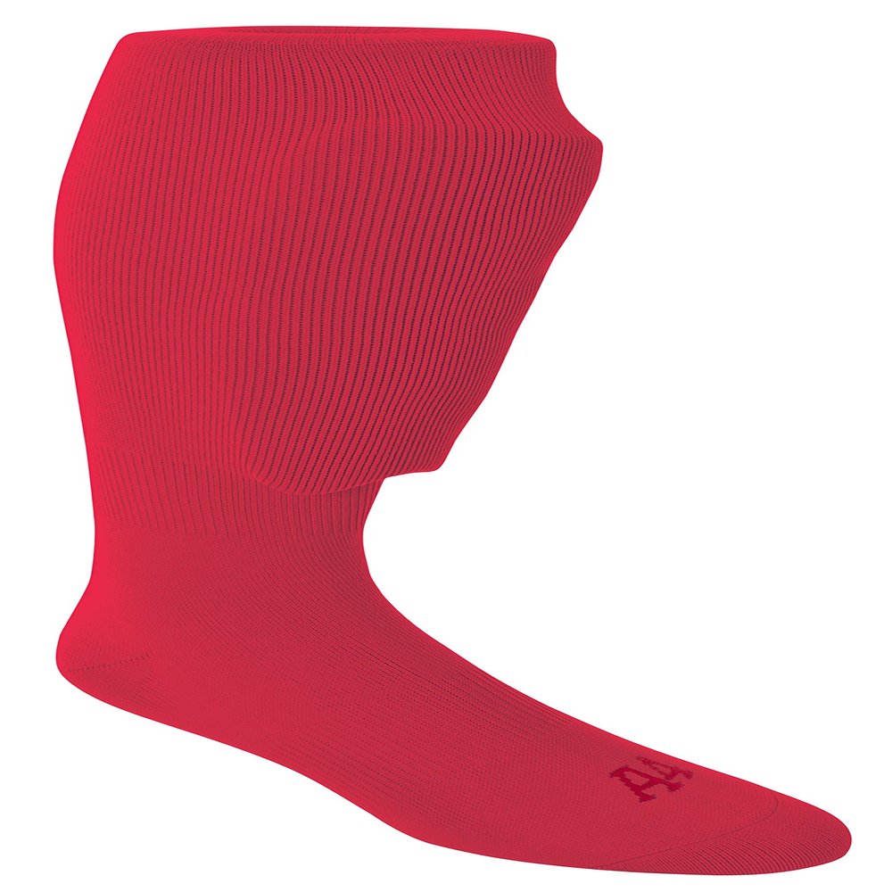 A4 Mens Performance Soccer Sock, XL, Scarlet