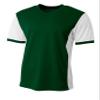A4 Mens Premier Soccer Jersey, Large, Forest/White view 1