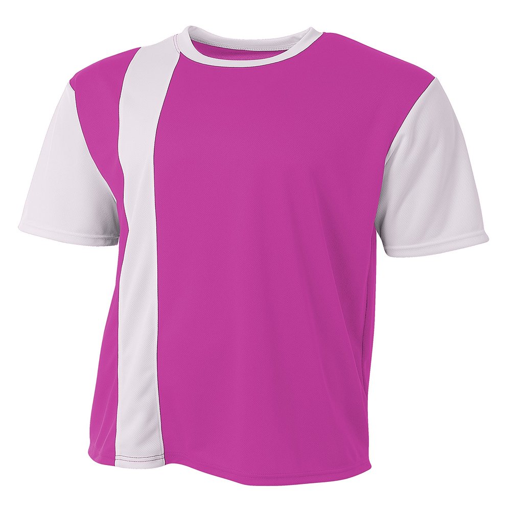 A4 Men's Legend Soccer Jersey (Fuschia White, 3XL)
