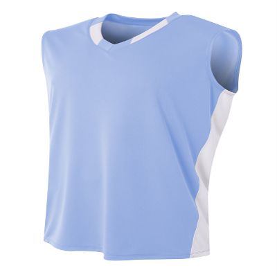 A4 Mens Backcourt Jersey, Small, Lt Blue/White