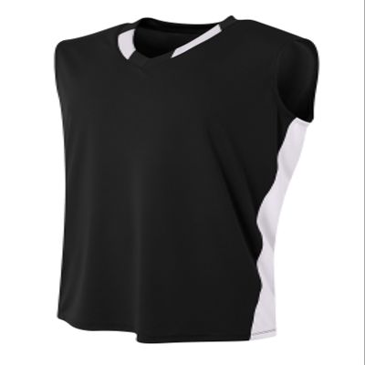 A4 Mens Backcourt Jersey, Large, Black/White