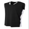A4 Mens Backcourt Jersey, Large, Black/White view 1