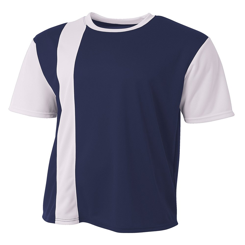 A4 Mens Legend Soccer Jersey, 2XL, Navy/White