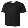 A4 Mens Match Reversible Jersey, Small, Black/White view 1