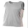 A4 Mens Pacer Singlet, XS, Silver/White view 1