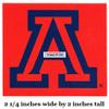 2 Inch UA Logo University of Arizona AZ Removable Wall Decal Sticker Art NCAA Home Room Decor 2 by 2 Inches view 2