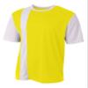 A4 Mens Legend Soccer Jersey, XL, Safety Yellow White view 1