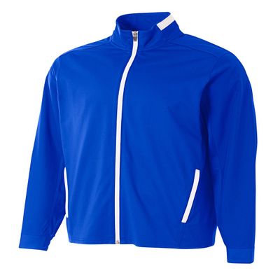 A4 Mens League Full Zip Jacket, Small, Royal/White