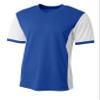 A4 Premier Soccer Jersey, Royal/White, Medium view 1