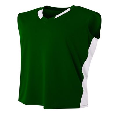 A4 Mens Backcourt Jersey, Large, Forest/White