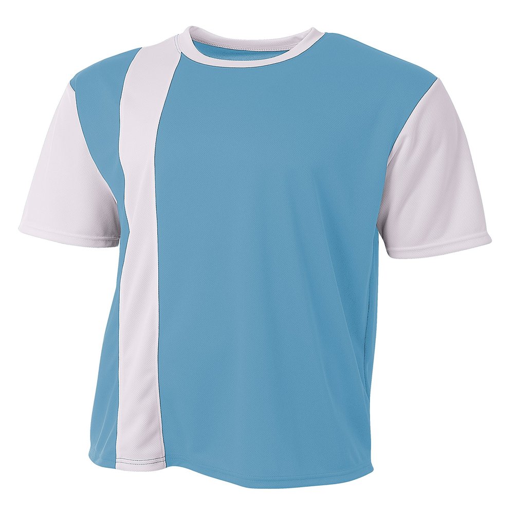A4 Mens Legend Soccer Jersey, 2XL, Electric Blue White