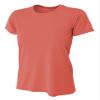 A4 Womens Cooling Performance Crew, Medium, Coral view 1
