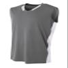 A4 Mens Backcourt Jersey, Large, Graphite/White view 1