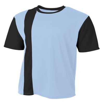 A4 Mens Legend Soccer Jersey, XL, Lt. Blue/Blk