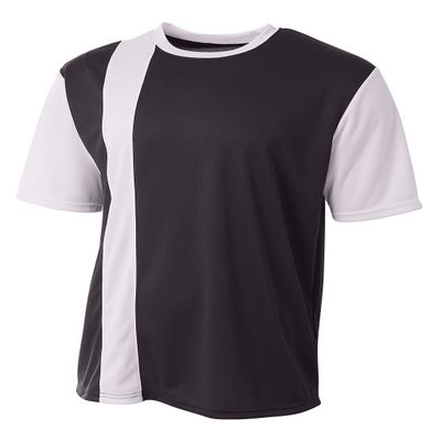 A4 Mens Legend Soccer Jersey, 2XL, Black/White