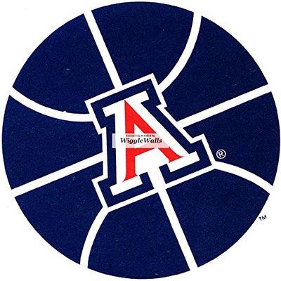 2 Inch Wildcat Basketball University of Arizona UA Wildcats AZ Removable Wall Decal Sticker Art NCAA Home Room Decor 2 1/2 by 2 1/2 Inches