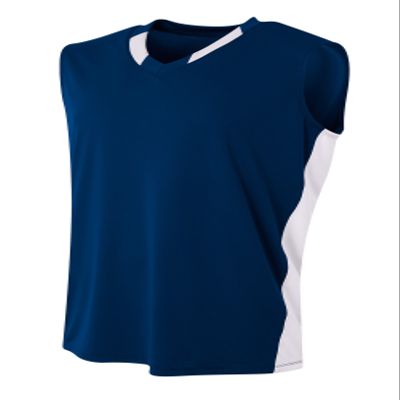 A4 Mens Backcourt Jersey, 3XL, Navy/White