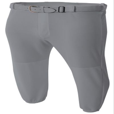 A4 Mens Double Play Baseball Pant, 2XL, Grey