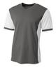 A4 Mens Premier Soccer Jersey, XL, Graphite/White