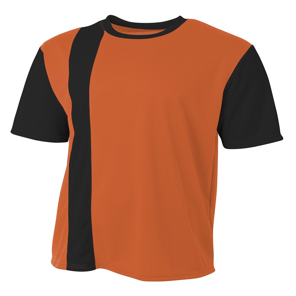 A4 Mens Legend Soccer Jersey, XL, Orange/Black
