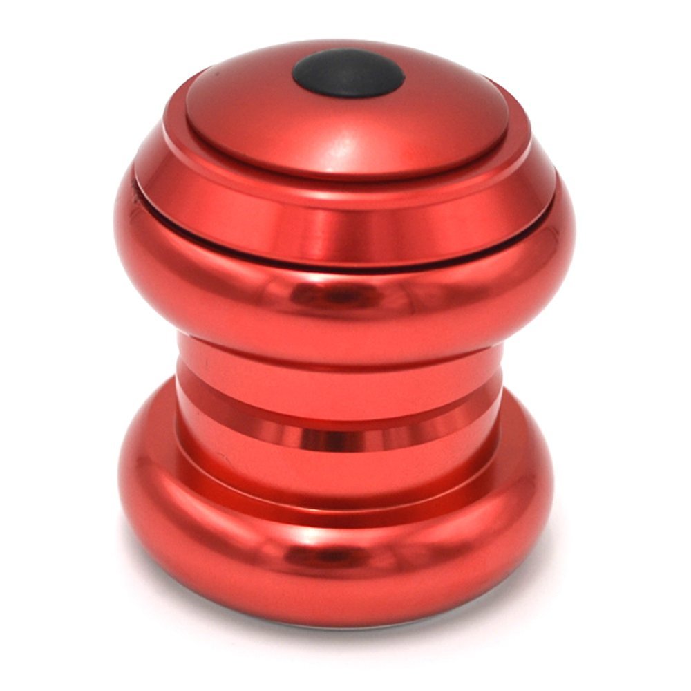 VALORIDER Mountain Bike Road Bike Headsets Threadless External Headsets Sealed Cartridge Bearings 1 1/8" Bicycle Parts (Red)