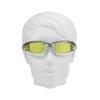Bikershades Chrome Frame Anti Glare Mirrored Motorcycle Sunglasses with Rhinestones Foam Padded for Women (Blue Clear + Blue Yellow) view 3