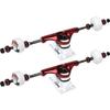 Core Skateboard Package 5.0" Trucks 52mm with White Wheels + Components (Metallic Red Hanger/White Base) view 2
