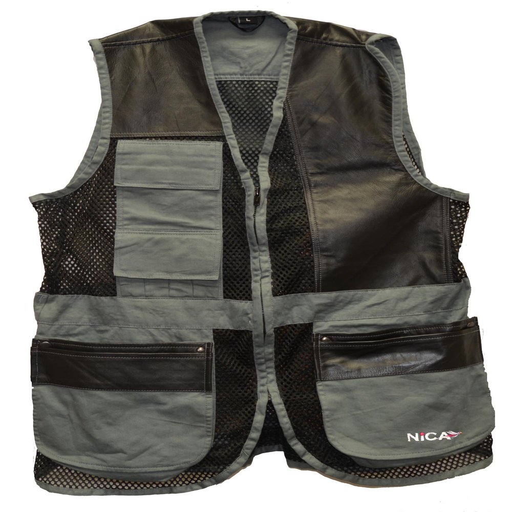 NICA Design6 Shooting Vest- Gray- Left Hand (as1, alpha, s, regular, regular, Small)