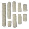 ECP Equine Comfort Products Merino Sheepskin Halter Fleece Set for Horses, 100% Natural Wool, Chafe Protection, Breathable Relief & Cushioned Comfort, Machine Washable, 9-Piece Set, White view 2