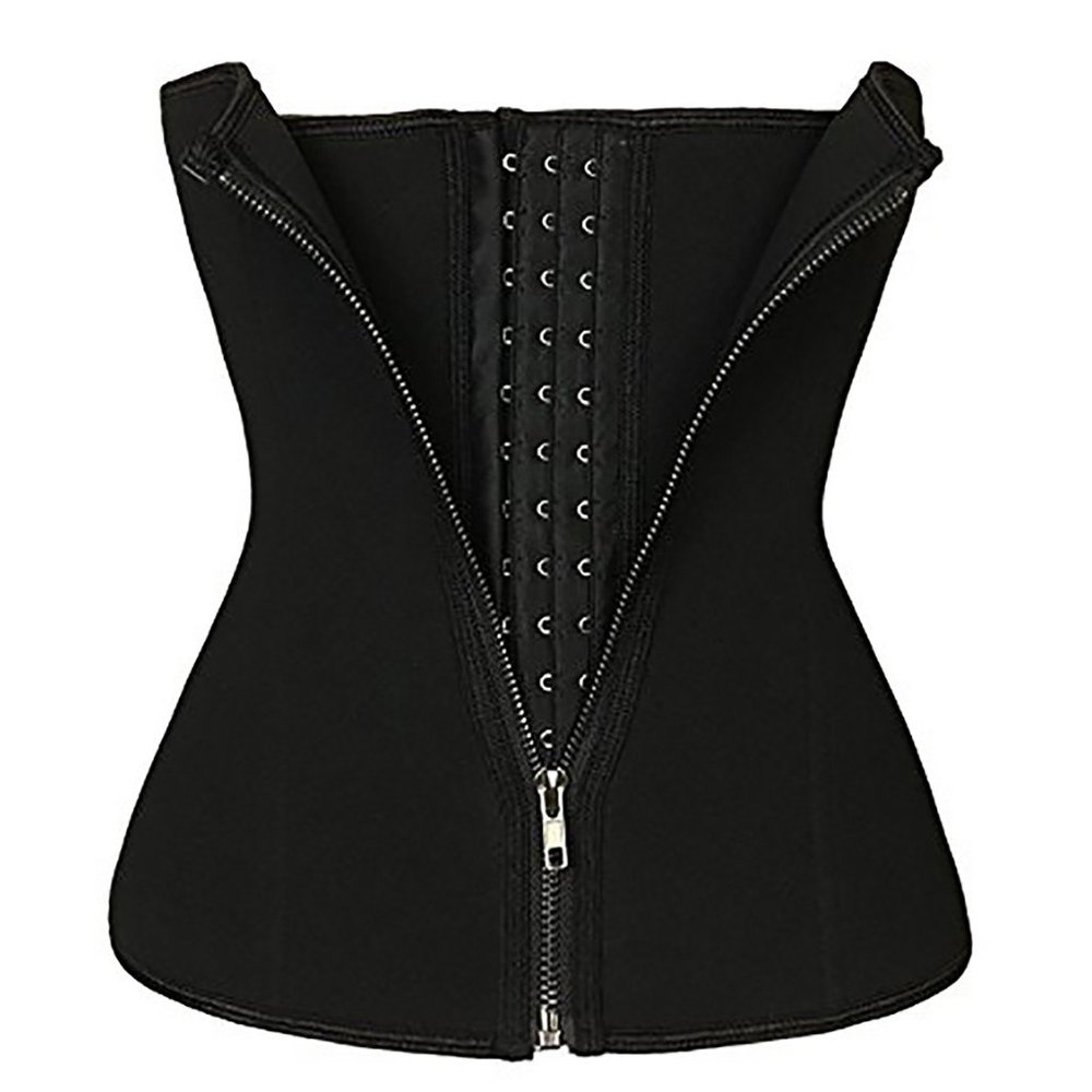 DreamHigh Latex Waist Trimmer Trainer Zipper Hooks Slimming Corset Belt Shaper 5XL
