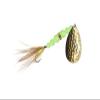 Mack's Lure 08611 Wedding Ring Glo Fly Series Hammered Brass view 1