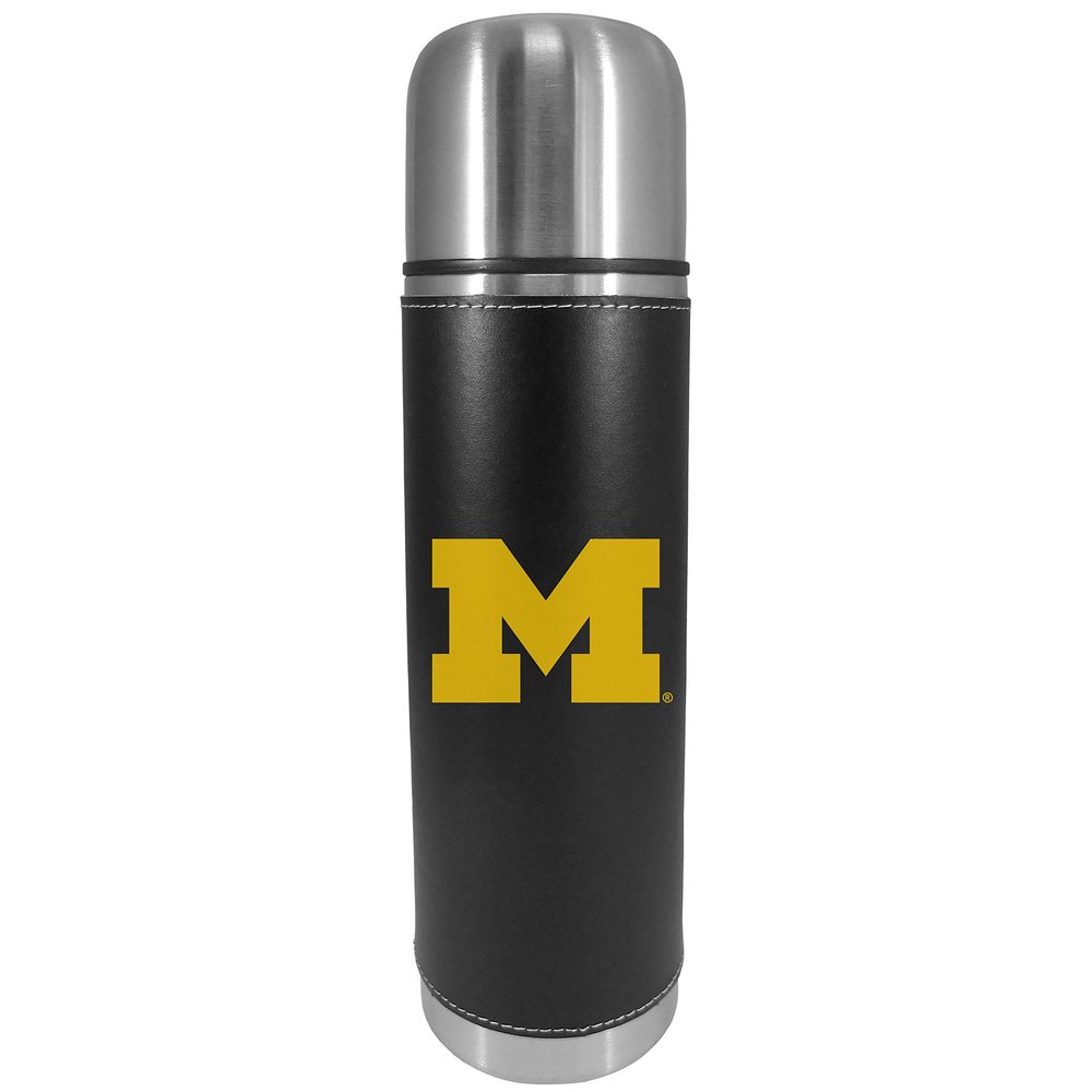 NCAA Siskiyou Sports Fan Shop Michigan Wolverines Graphics Thermos 26 ounce Black