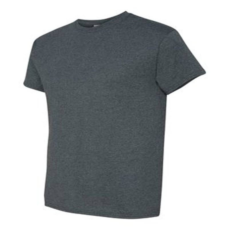 Gildan Blank T-Shirt - Unisex Style 5000 Adult Dark Heather Grey