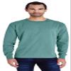 5.5 oz 100% Ringspun Cotton Garment-Dyed Long-Sleeve T-Shirt XL CYPRESS GREEN view 1