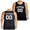Custom Reversible Basketball Jersey - Front and Back (Adult XXXX-Large, Black) view 1